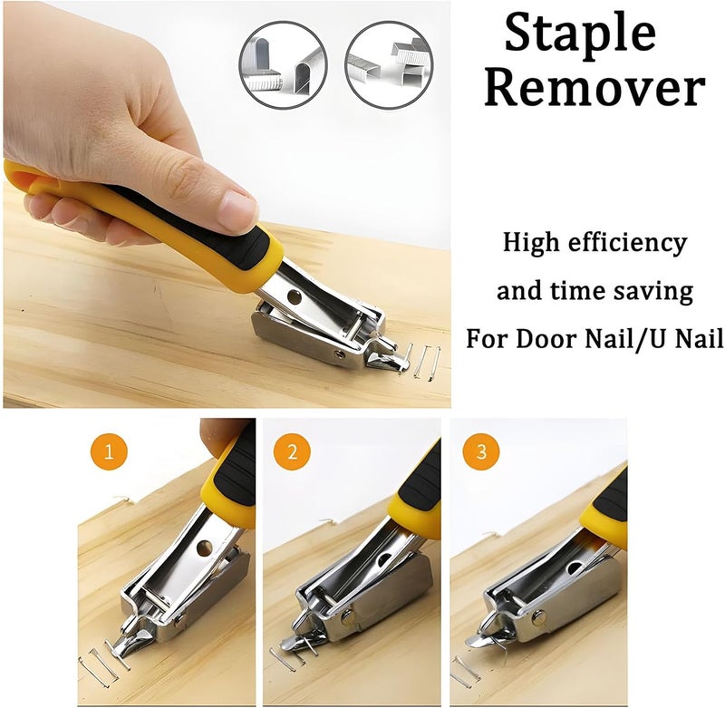 Tayfeim 4pcs Upholstery Staple Remover Tool,Nail Remover Tool With Nail Puller Pliers Tack Puller, Staple Remover,Staple Puller Remove Nails From Furniture Floor Wall Wooden Case Picture (4) - Image 3
